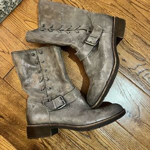 Sofft shiny suede boots size 7.5M